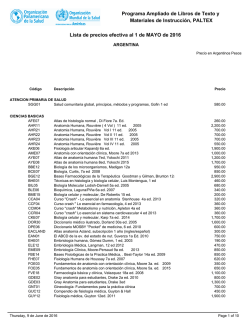 Lista de precios