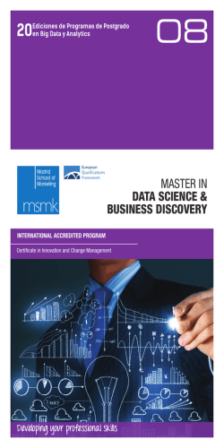 master in data science & business discovery