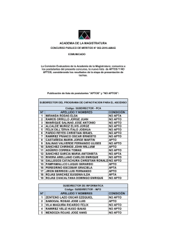 Detalle - Academia de Magistratura