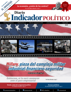Hillary, pieza del complejo militar industrial-financiero