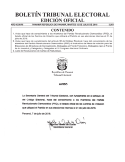 Aviso que hace de cumplimiento del artículo 38