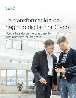 La transformación del negocio digital por Cisco