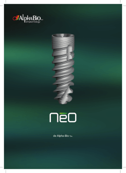 Sistema de Implantes NeO - Alpha Bio Tec Argentina