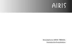 Smartphone AIRIS TM64OL Instalación/Installation