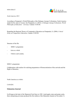 Regional Theory of Comparative Education Nord America 2015