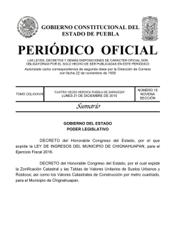 PERIÓDICO OFICIAL - Orden Jurídico Nacional