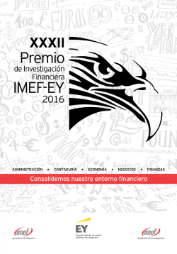 XXXI Premio de Investigación Financiera IMEF