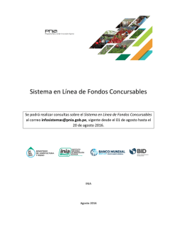 Sistema en Línea de Fondos Concursables