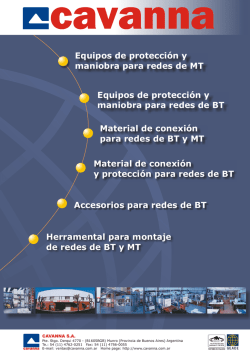 Cat&aacute;logo CAVANNA (espa&ntilde;ol)