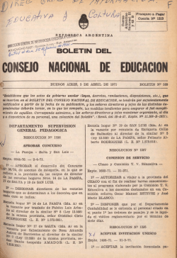 consejo nacional de educacion - Biblioteca Nacional de Maestros