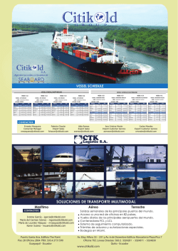 SOLUCIONES DE TRANSPORTE MULTIMODAL