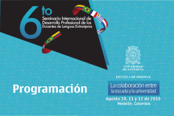 Programaci&oacute;n - Universidad de Antioquia