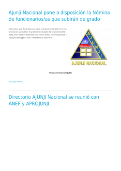 Ajunji Nacional pone a disposición la Nómina de funcionarios/as