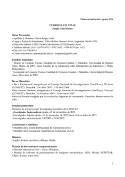 CV (Epa&ntilde;ol) - IAFE - Universidad de Buenos Aires