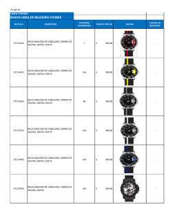 nueva linea de relojería steiner