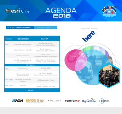 agenda - Esri Chile
