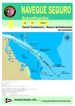 Canal Costanero - Nuevo Balizamiento y Traza