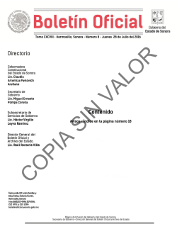 Contenido - Boletín Oficial