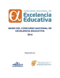 bases del concurso - Inicio | Excelencia Educativa