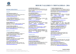 red de talleres y cristalerias - 2016