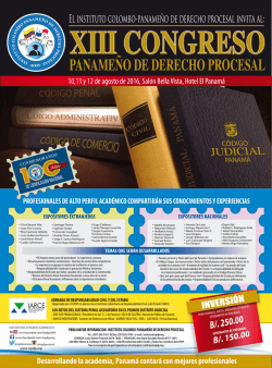 Afiche 17x23 - Instituto Colombo Panameño de Derecho Procesal