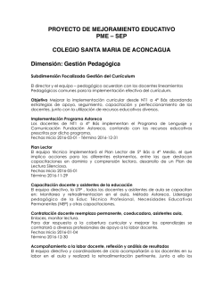 PME - Colegio Santa María de Aconcagua