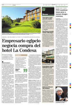 Empresario egipcio negocia compra del hotel La Condesa