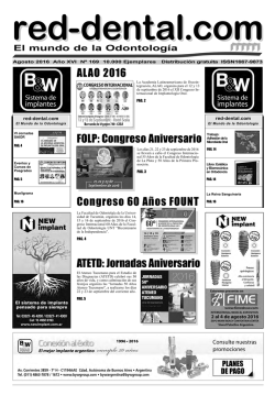 FOLP: Congreso Aniversario ATETD: Jornadas - red