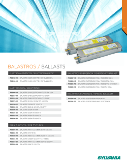 balastros / ballasts