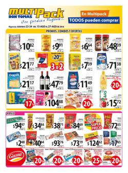 20% -20% - Multipack Don Tomas