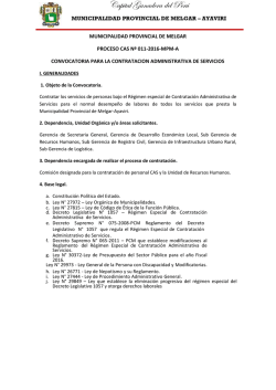 CapitalGanadera delPerú - Municipalidad Provincial de Melgar