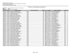 Lista de Cola Universidad PolitÃ©cnica Territorial del estado