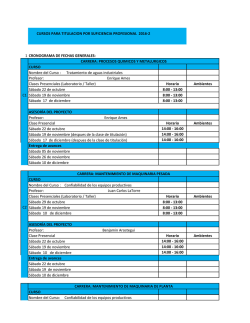 CURSOS PARA TITULACION POR SUFICIENCIA PROFESIONAL