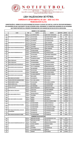 LIGA VALLECAUCANA DE FÚTBOL