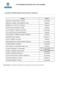 UNIVERSIDAD POLIT&Eacute;CNICA DE MADRID