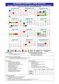 Calendario Académico 2016-2017