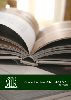 Conceptos clave SIMULACRO 5 - Servicios para el Alumno