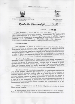 directiva n° 016-2016-agp-ugel ventanilla – “normas y orientaciones