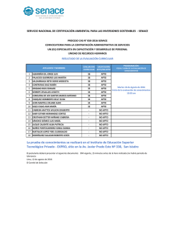 Evaluación curricular