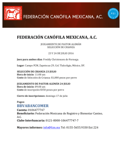 INFO click - Federación Canófila Mexicana