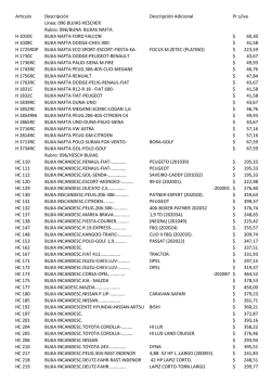 Artículo Descripción Descripción Adicional Pr.s/iva Línea: 096