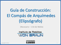 Guía de Construcción: El Compás de Arquímedes (Elipsógrafo)