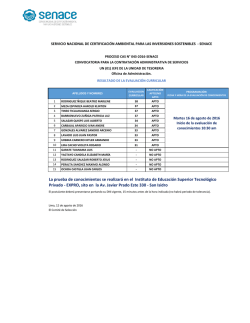 Evaluación curricular