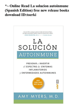 Online Read La solucion autoinmune (Spanish Edition)