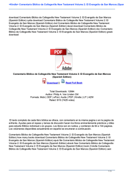 Comentario Biblico de Collegeville New Testament Volume 2