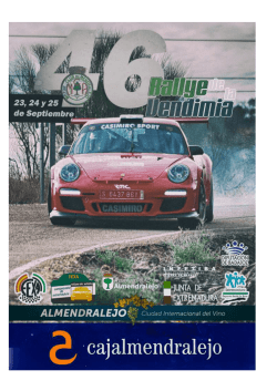 Avance web 2016 - Rallye de la Vendimia