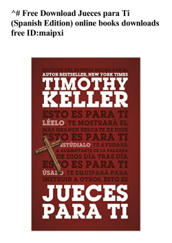 Free Jueces para Ti (Spanish Edition)