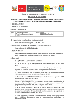 CONVOCATORIA CEBE_II (1) - unidad de gestión educativa