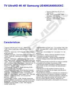 Cemevisa - TV UltraHD 4K 40` Samsung UE40KU6400UXXC