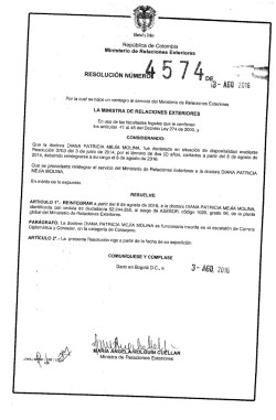 DIANA PATRICIA MEJIA MOLINA - Ministerio de Relaciones